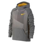 Boys 8-20 Nike Therma Fleece Printed Hoodie, Size: Large, Med Grey