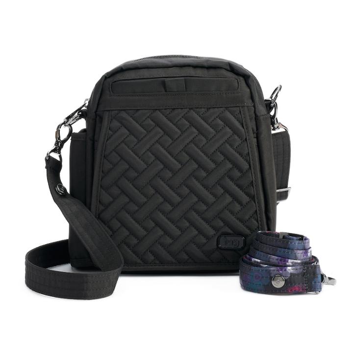 Lug Flapper Convertible Crossbody Bag, Women's, Black