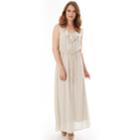 Women's Apt. 9&reg; Gauzy Ruffle Maxi Dress, Size: Large, Lt Beige