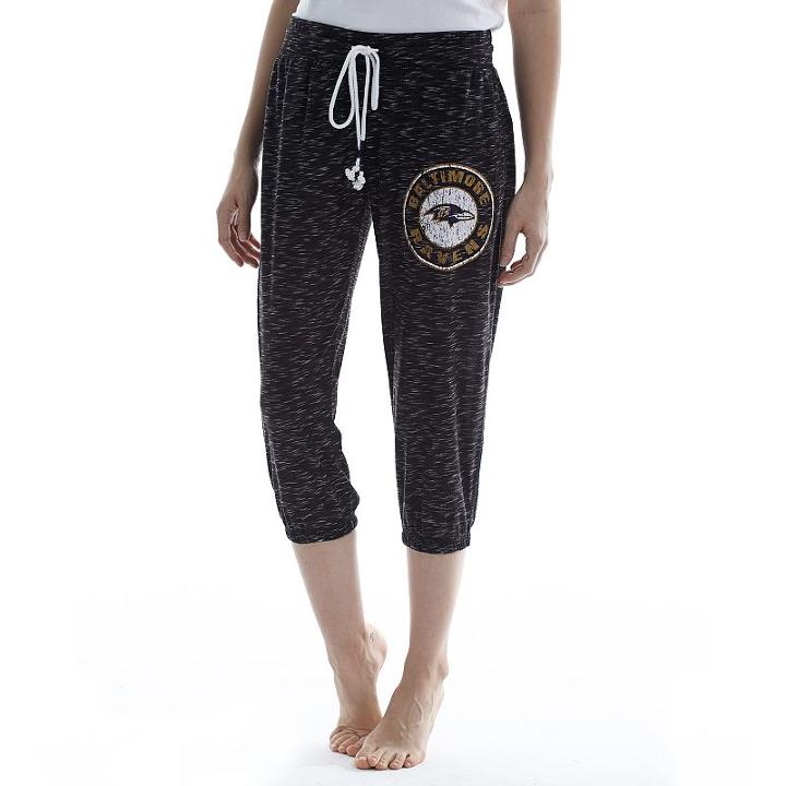 Women's Concepts Sport Baltimore Ravens Backboard Capri Pants, Size: Xxl, Grey (charcoal)