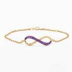 Yellora Amethyst Infinity Bracelet, Women's, Size: 7.25, Purple