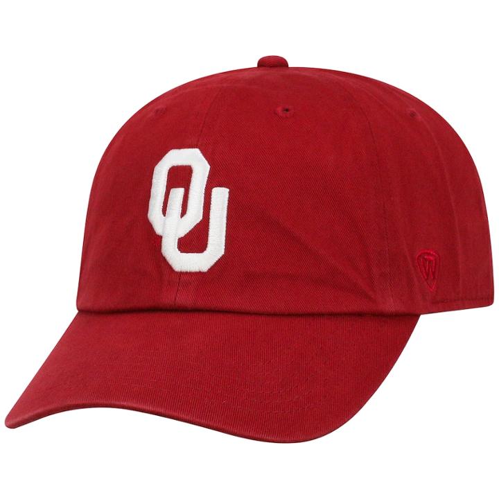 Adult Top Of The World Oklahoma Sooners Crew Adjustable Cap, Boy's, Red