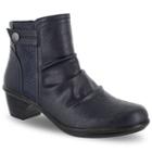 Easy Street Draft Women's Ankle Boots, Size: Medium (6), Blue (navy)