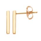 Itsy Bitsy 10k Gold Bar Stud Earrings, Women's