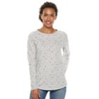 Women's Sonoma Goods For Life&trade; French Terry Crewneck Sweatshirt, Size: Xs, Light Grey