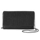 Gunne Sax By Jessica Mcclintock Priscilla Pleated Crossbody Clutch, Women's, Black
