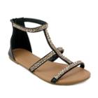 Olivia Miller Everly Women's Sandals, Girl's, Size: 8, Black