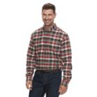 Men's Croft & Barrow&reg; Slim-fit Flannel Button-down Shirt, Size: Xl, Drk Orange