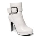 2 Lips Too Too Vance Women's High Heel Ankle Boots, Size: 5.5 Med, White