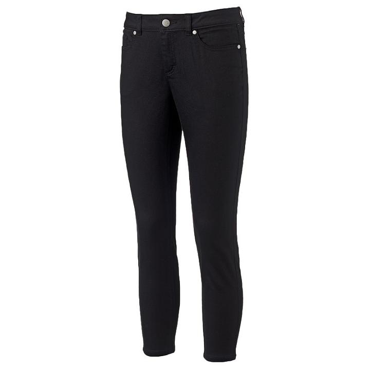 Women's Lc Lauren Conrad Skinny Jeans, Size: 4, Black