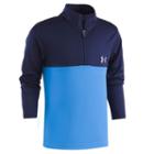 Boys 4-7 Under Armour 1/4-zip Pullover Mock Neck Top, Size: 6, Brt Blue