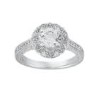 Cherish Always Round-cut Diamond Engagement Ring In 14k White Gold (1 1/3 Ct. T.w.), Women's, Size: 5