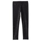 Girls 4-10 Jumping Beans&reg; Long Glitter Leggings, Size: 8, Black