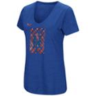 Women's Under Armour New York Mets Heat Gear Streak Tee, Size: Medium, Med Blue