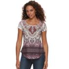 Women's World Unity Printed Scoopneck Tee, Size: Xxl, Pink