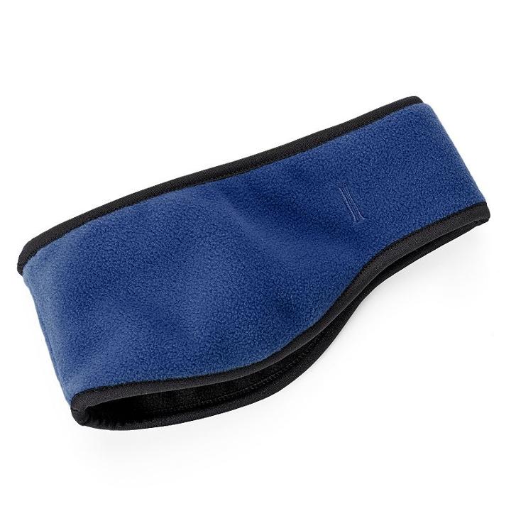 Women's Igloos Microfleece Reversible Headband, Blue (navy)