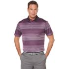 Men's Grand Slam Regular-fit Ombre Striped Performance Golf Polo, Size: Xxl, Purple Oth