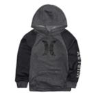 Toddler Boy Hurley Raglan Pullover Hoodie, Size: 3t, Dark Grey