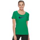 Women's Nike Swoosh Short Sleeve Graphic Tee, Size: Small, Brt Green