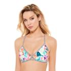 Juniors' Hot Water X-back Bikini Top, Women's, Size: Large, Multi Floral
