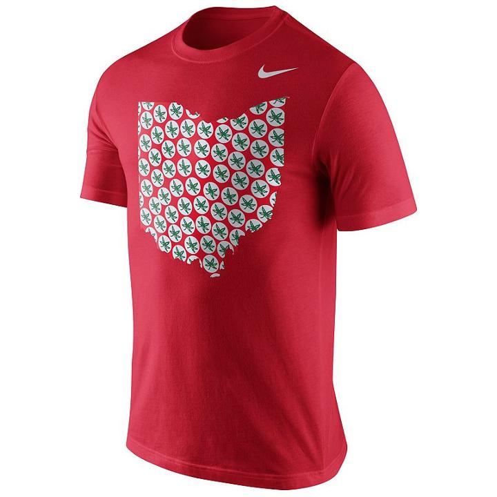 Men's Nike Ohio State Buckeyes Resonator Tee, Size: Xl, Med Red