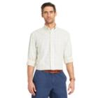 Men's Izod Classic-fit Essential Plaid Woven Button-down Shirt, Size: Xxl, Med Yellow