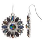 Mudd&reg; Marquise Stone Nickel Free Round Drop Earrings, Women's, Multicolor