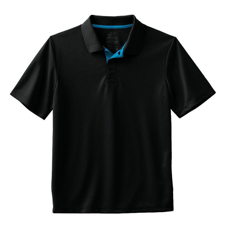 Boys 8-20 Zero Xposur Performance Polo, Boy's, Size: Small, Black