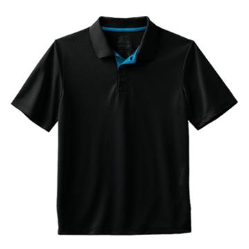 Boys 8-20 Zero Xposur Performance Polo, Boy's, Size: Small, Black