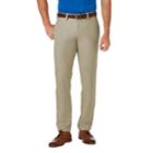 Men's Haggar&reg; Cool 18&reg; Pro Slim-fit Wrinkle-free Flat-front Super Flex Waist Pants, Size: 32x29, Beige