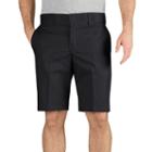 Men's Dickies Slim-fit Flat-front Work Shorts, Size: 32, Black