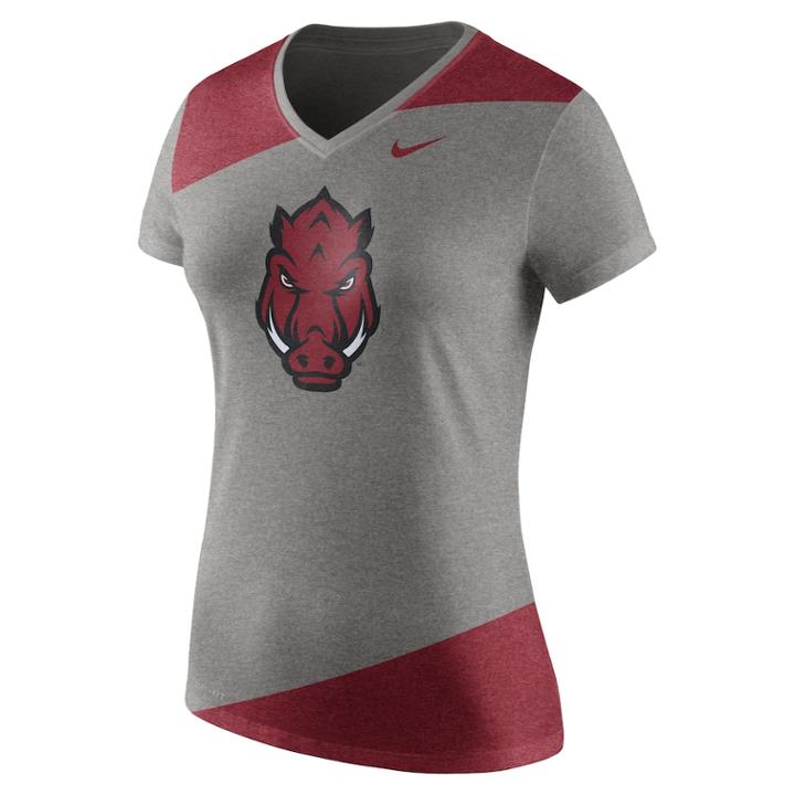 Women's Nike Arkansas Razorbacks Champ Drive Tee, Size: Large, Black