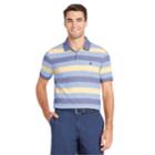 Men's Izod Advantage Sportflex Slim-fit Striped Performance Polo, Size: Large, Med Yellow