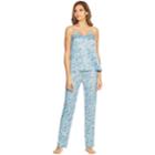 Women's Maidenform Pajamas: Snowbird Chiffon Trim Satin Cami, Size: Xl, Light Blue