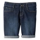 Girls 7-16 & Plus Size So&reg; Cuffed Denim Bermuda Shorts, Girl's, Size: 12 1/2, Blue