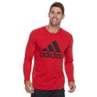 Men's Adidas Logo Tee, Size: Large, Med Red