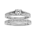 Round-cut Igi Certified Diamond Engagement Ring Set In 14k White Gold (1 Ct. T.w.), Women's, Size: 8