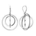 Simply Vera Vera Wang Round Orbital Nickel Free Drop Earrings, Women's, Silver