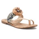 Circus By Sam Edelman Barbara Women's Slide Sandals, Size: Medium (9.5), Beig/green (beig/khaki)