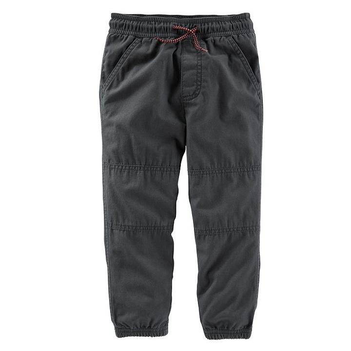 Boys 4-8 Oshkosh B'gosh&reg; Canvas Jogger Pants, Boy's, Size: 4, Grey