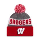 Adult New Era Wisconsin Badgers Sport Knit Beanie, Men's, Red