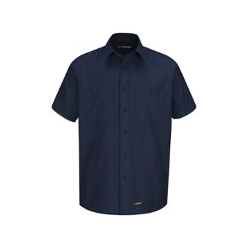 Men's Wrangler Workwear Work Shirt, Size: Small, Blue