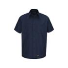 Men's Wrangler Workwear Work Shirt, Size: Small, Blue