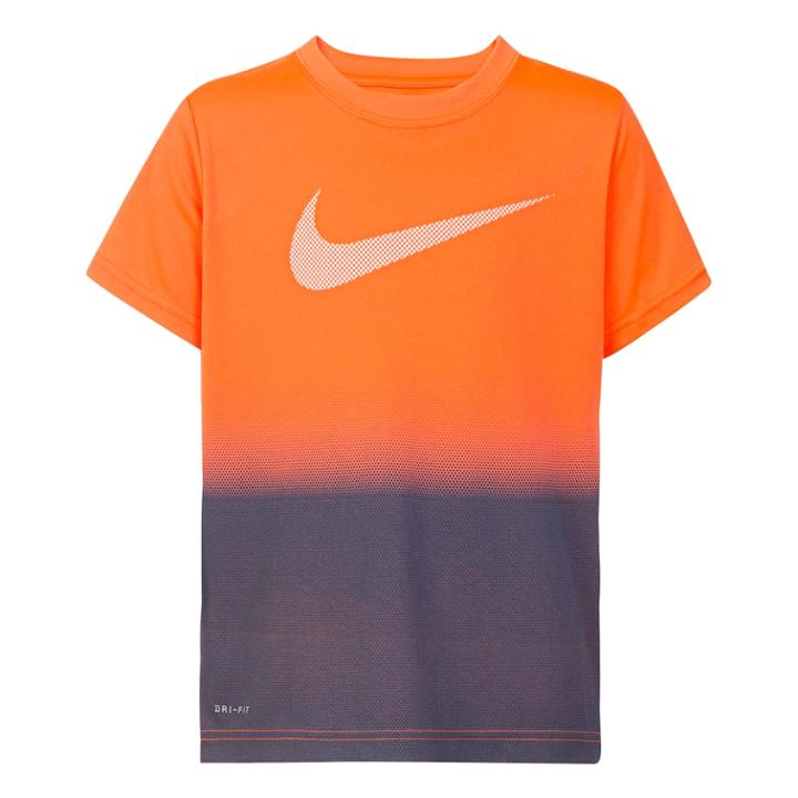 Boys 4-7 Nike Dri-fit Ombre Graphic Tee, Size: 7, Med Orange