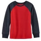 Boys 4-10 Jumping Beans&reg; Raglan Colorblock Thermal Top, Size: 5, Med Red