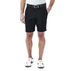 Men's Haggar In Motion Melange Flat-front Shorts, Size: 32, Black