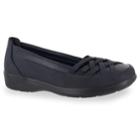 Easy Street Vista Women's Flats, Size: 7 Wide, Blue (navy)