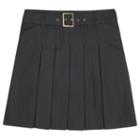 Girls 4-20 & Plus Size French Toast School Uniform Belt Pleated Skort, Girl's, Size: 12, Black