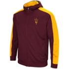 Men's Arizona State Sun Devils Setter Full-zip Hoodie, Size: Medium, Dark Red