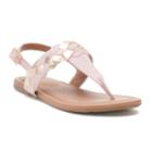 So&reg; Multi Braid Girls' Sandals, Size: 2, Pink